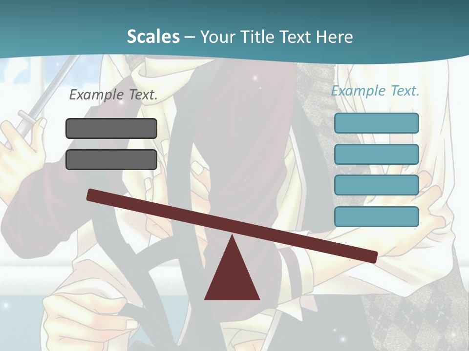 A Couple Of People Standing Next To Each Other PowerPoint Template