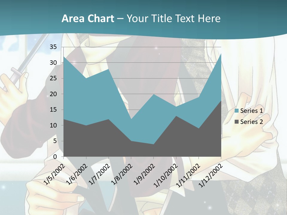 A Couple Of People Standing Next To Each Other PowerPoint Template