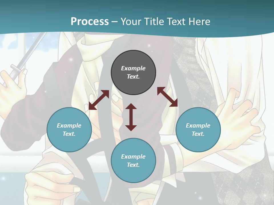 A Couple Of People Standing Next To Each Other PowerPoint Template