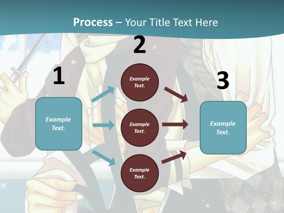 A Couple Of People Standing Next To Each Other PowerPoint Template