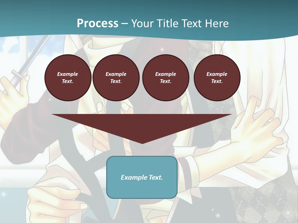 A Couple Of People Standing Next To Each Other PowerPoint Template