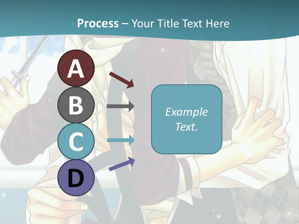 A Couple Of People Standing Next To Each Other PowerPoint Template