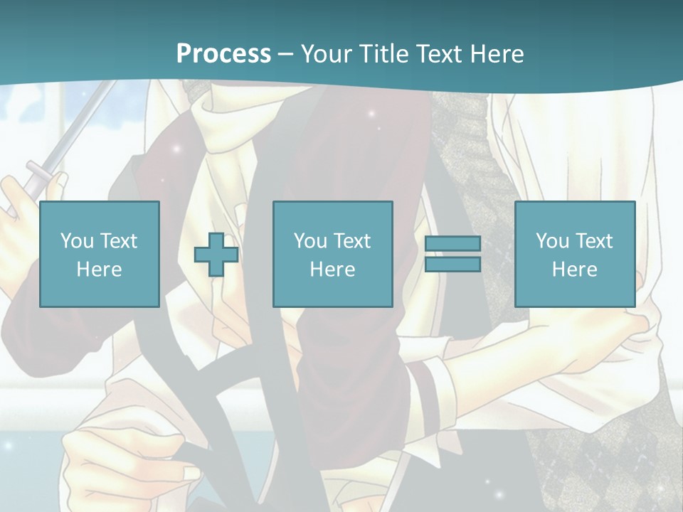 A Couple Of People Standing Next To Each Other PowerPoint Template