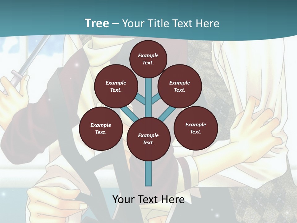 A Couple Of People Standing Next To Each Other PowerPoint Template