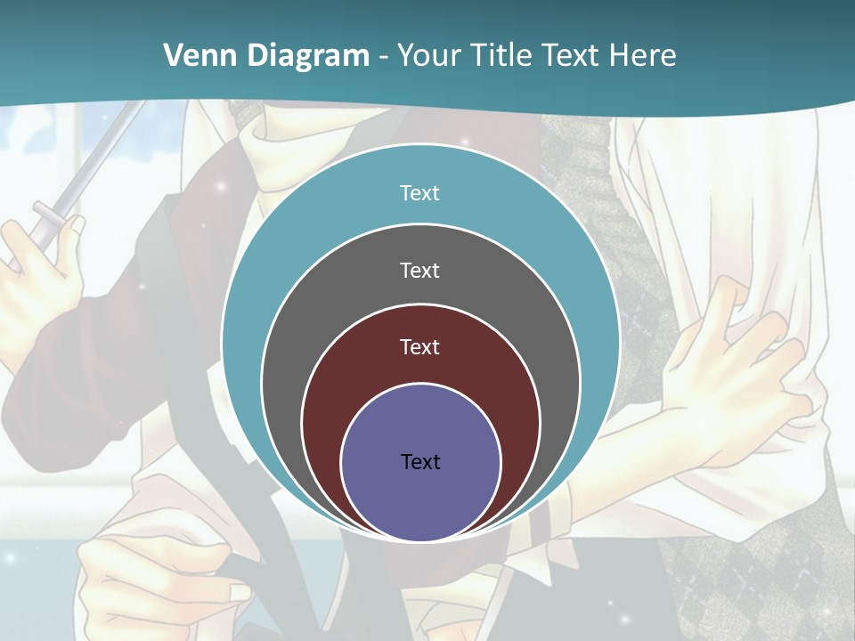 A Couple Of People Standing Next To Each Other PowerPoint Template