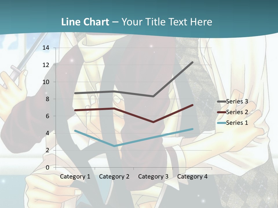 A Couple Of People Standing Next To Each Other PowerPoint Template
