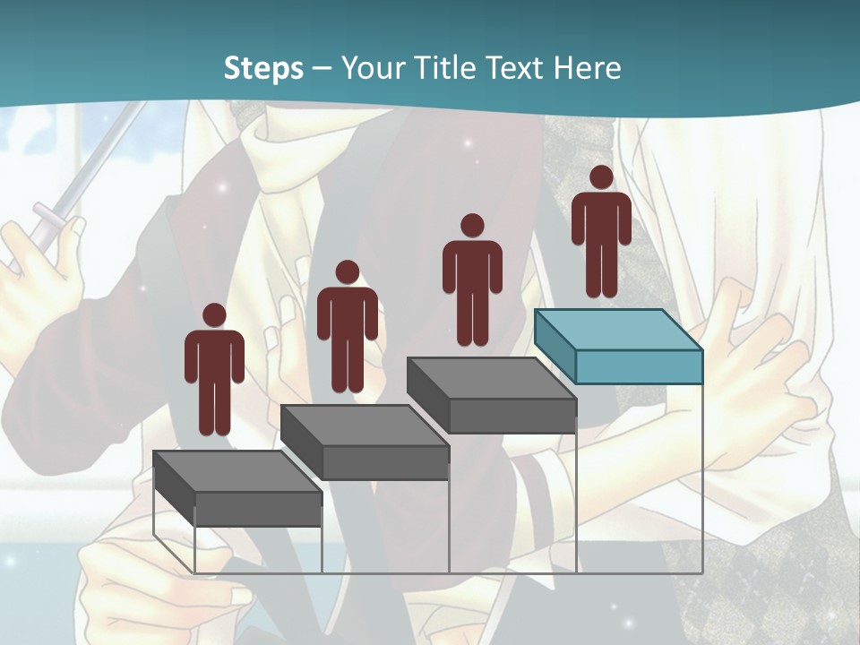 A Couple Of People Standing Next To Each Other PowerPoint Template