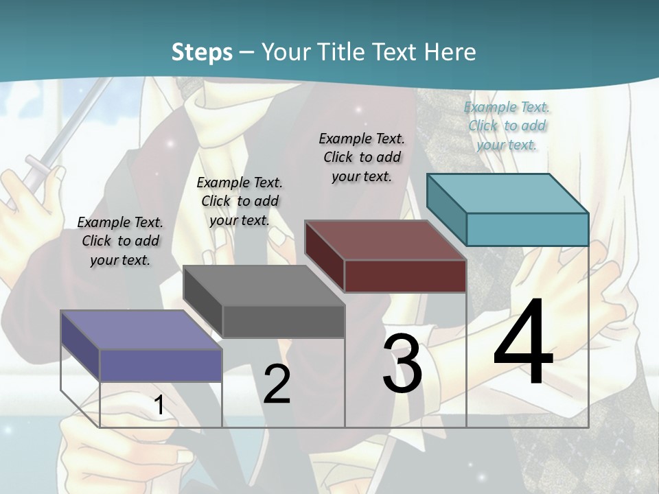 A Couple Of People Standing Next To Each Other PowerPoint Template