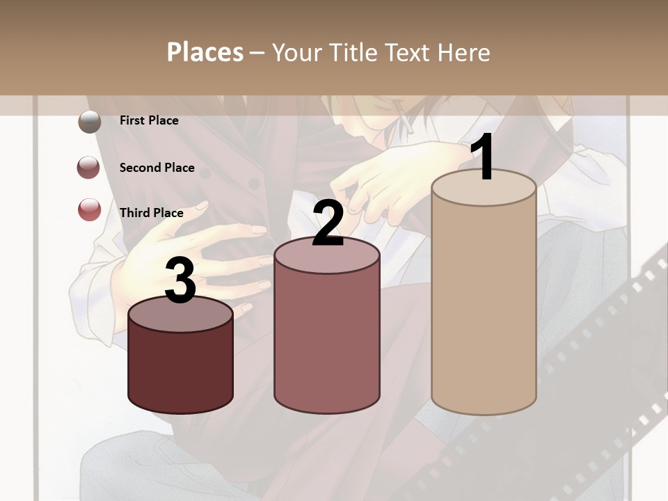 A Couple Of People Sitting On Top Of Each Other PowerPoint Template