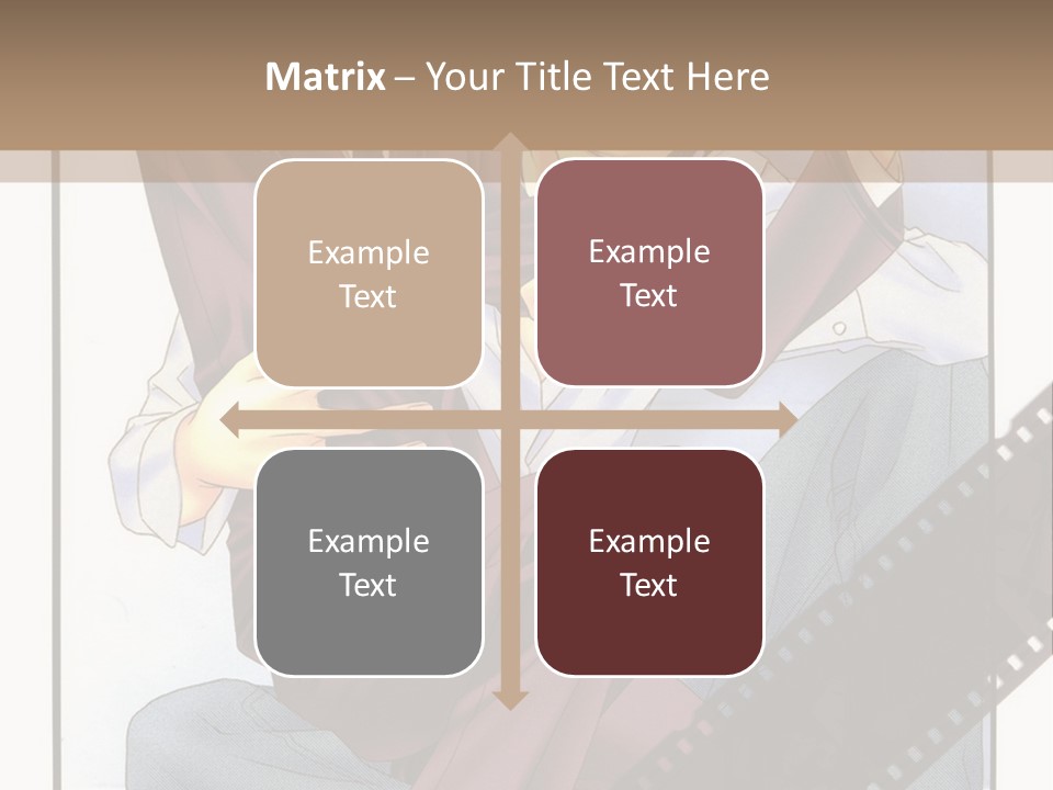 A Couple Of People Sitting On Top Of Each Other PowerPoint Template