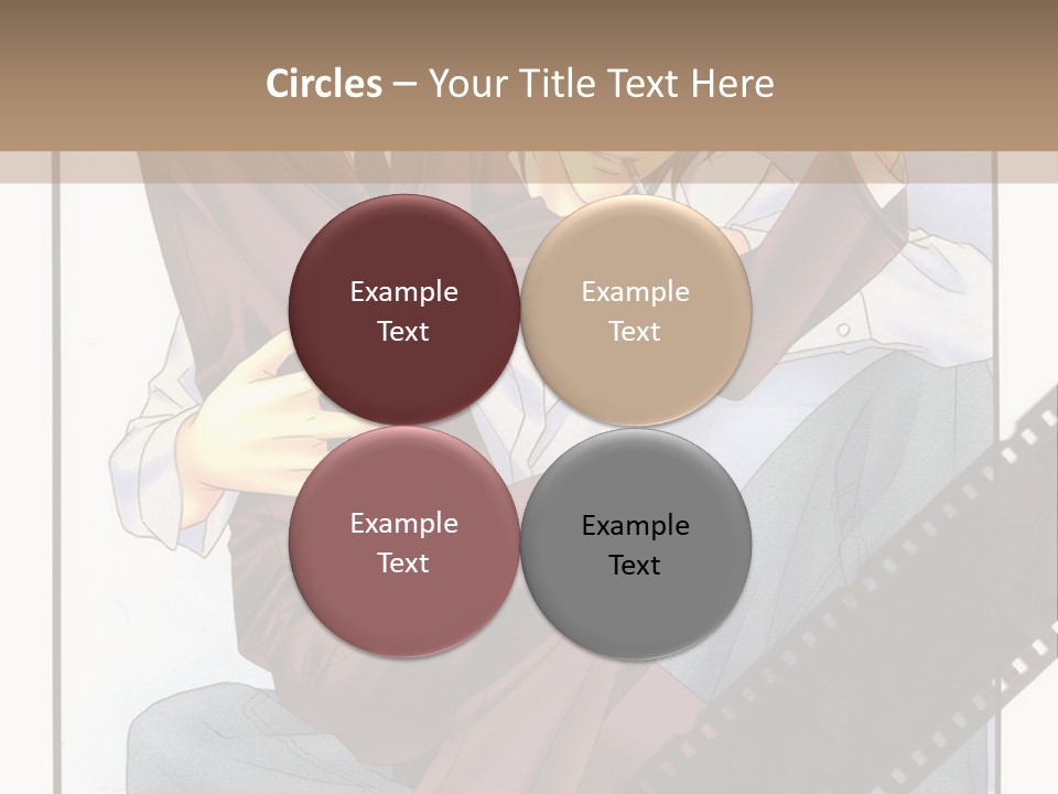 A Couple Of People Sitting On Top Of Each Other PowerPoint Template