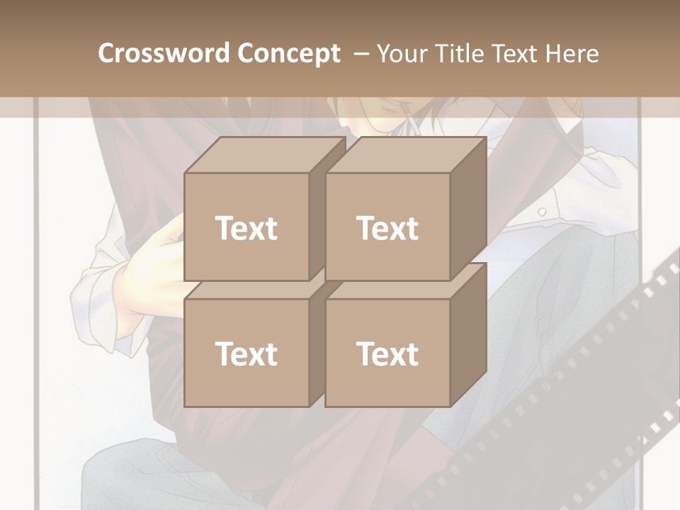 A Couple Of People Sitting On Top Of Each Other PowerPoint Template