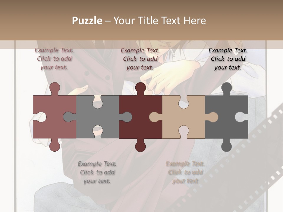 A Couple Of People Sitting On Top Of Each Other PowerPoint Template