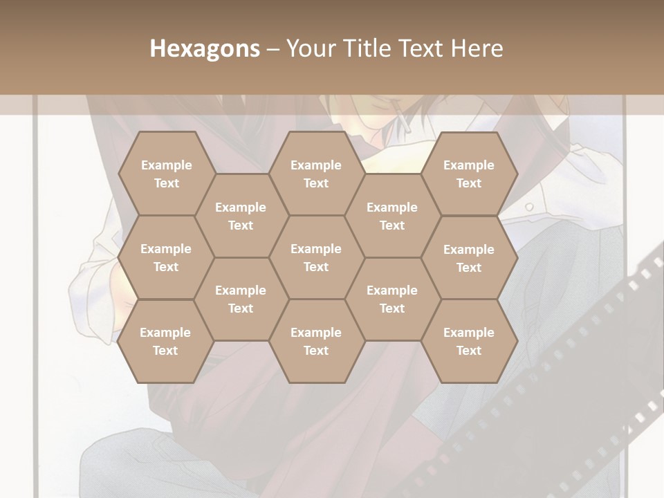 A Couple Of People Sitting On Top Of Each Other PowerPoint Template