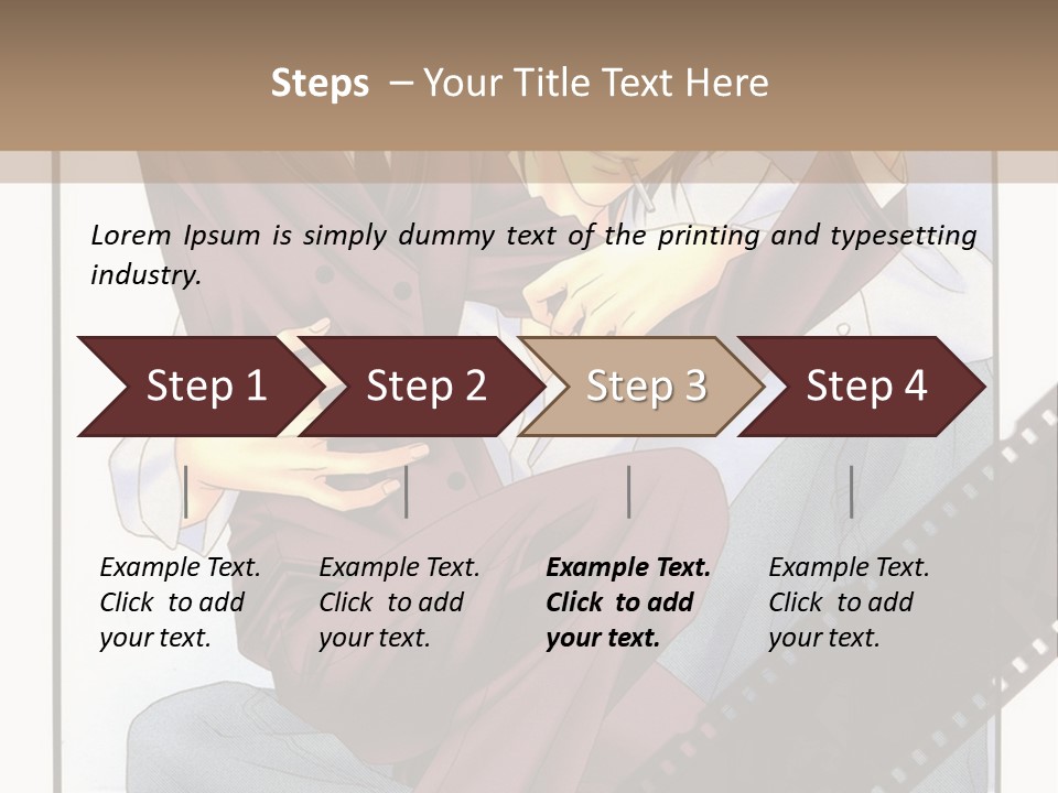A Couple Of People Sitting On Top Of Each Other PowerPoint Template