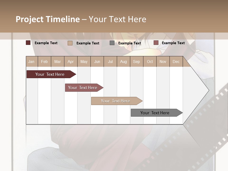A Couple Of People Sitting On Top Of Each Other PowerPoint Template