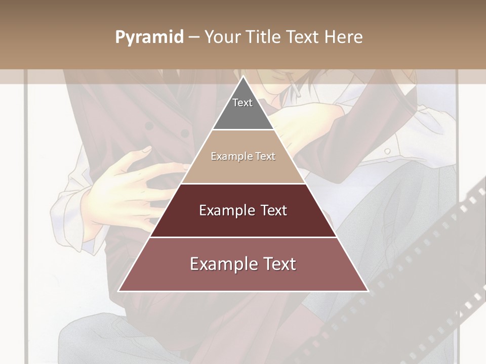 A Couple Of People Sitting On Top Of Each Other PowerPoint Template