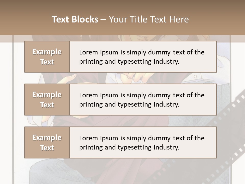 A Couple Of People Sitting On Top Of Each Other PowerPoint Template