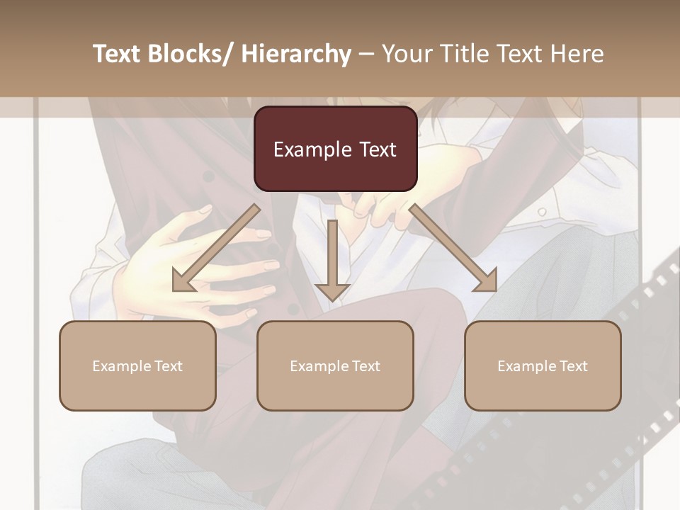 A Couple Of People Sitting On Top Of Each Other PowerPoint Template