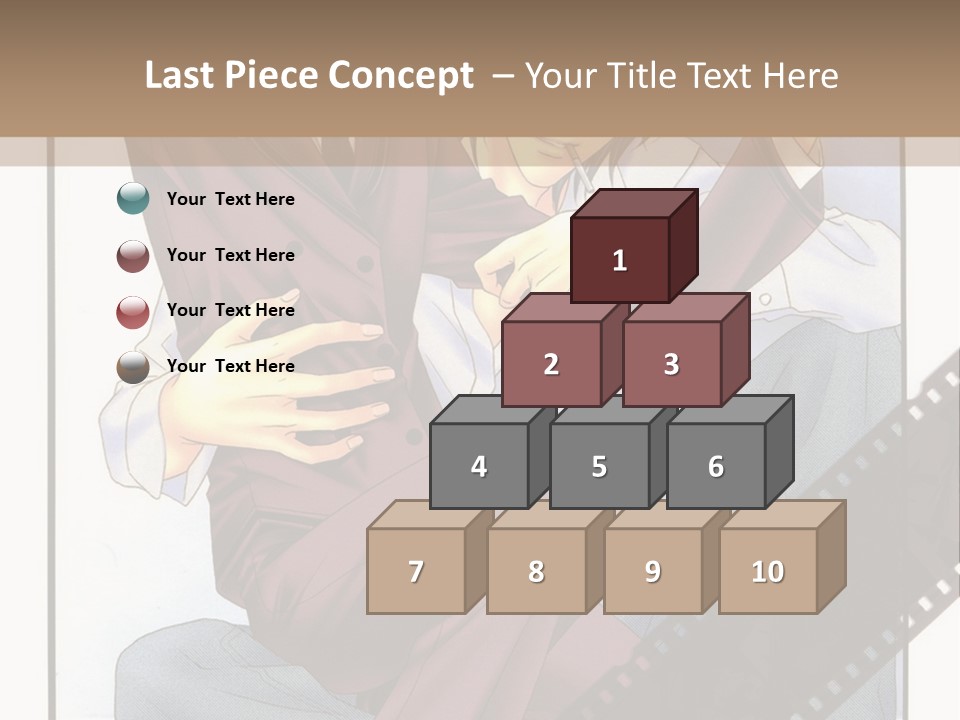 A Couple Of People Sitting On Top Of Each Other PowerPoint Template