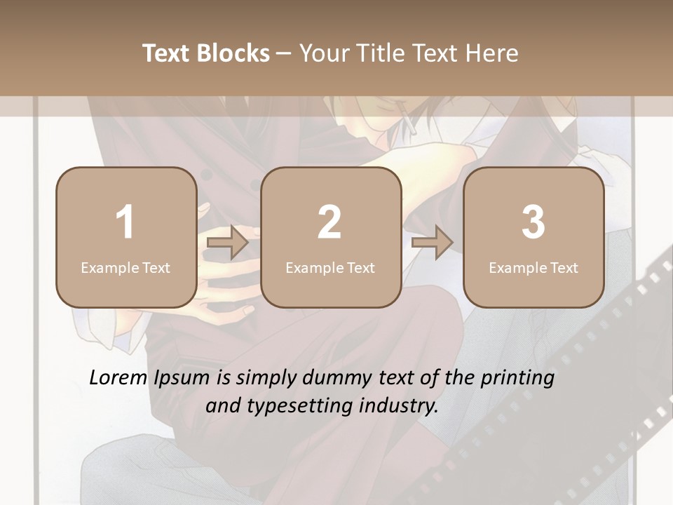 A Couple Of People Sitting On Top Of Each Other PowerPoint Template