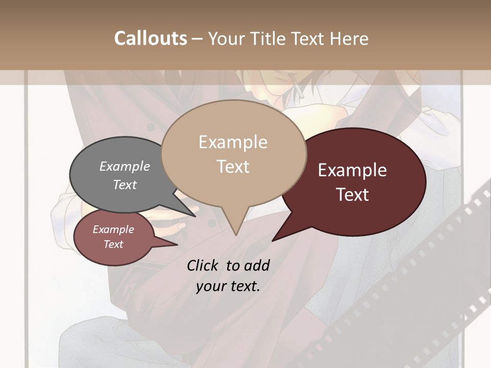 A Couple Of People Sitting On Top Of Each Other PowerPoint Template