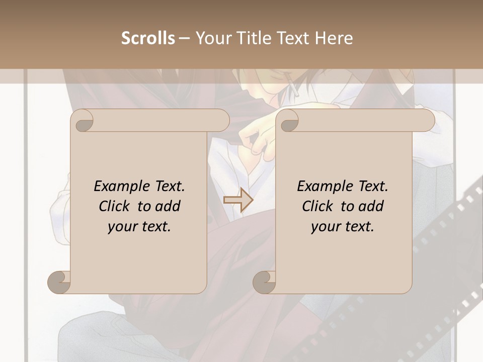 A Couple Of People Sitting On Top Of Each Other PowerPoint Template
