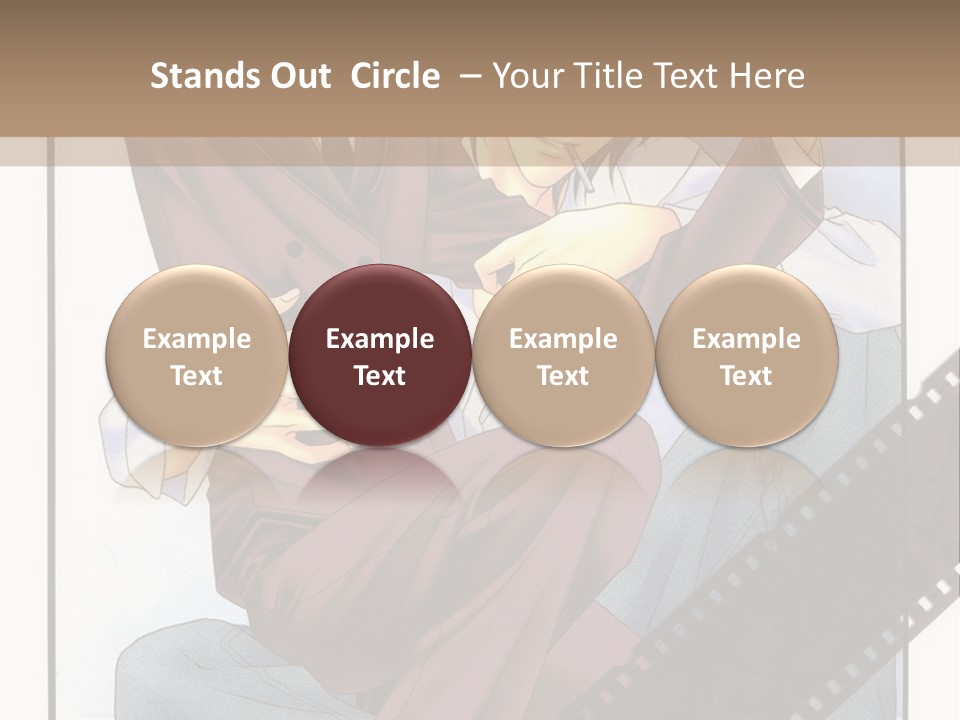 A Couple Of People Sitting On Top Of Each Other PowerPoint Template