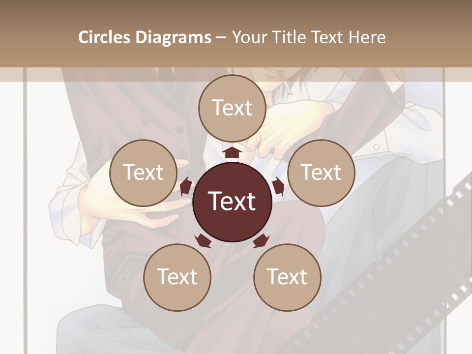 A Couple Of People Sitting On Top Of Each Other PowerPoint Template