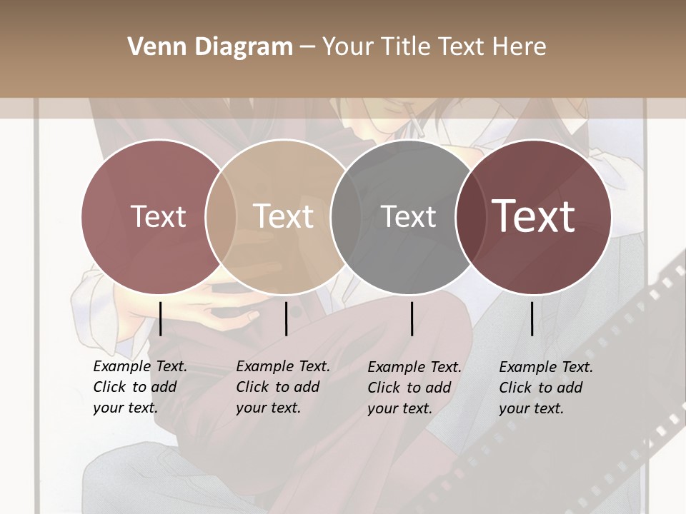 A Couple Of People Sitting On Top Of Each Other PowerPoint Template