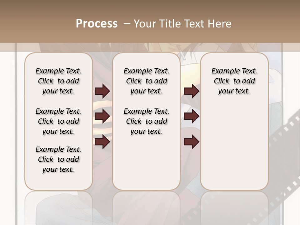 A Couple Of People Sitting On Top Of Each Other PowerPoint Template