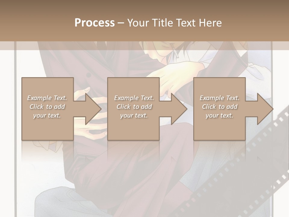 A Couple Of People Sitting On Top Of Each Other PowerPoint Template