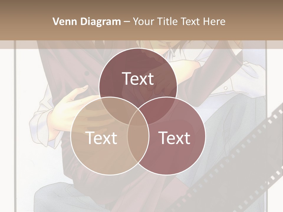 A Couple Of People Sitting On Top Of Each Other PowerPoint Template