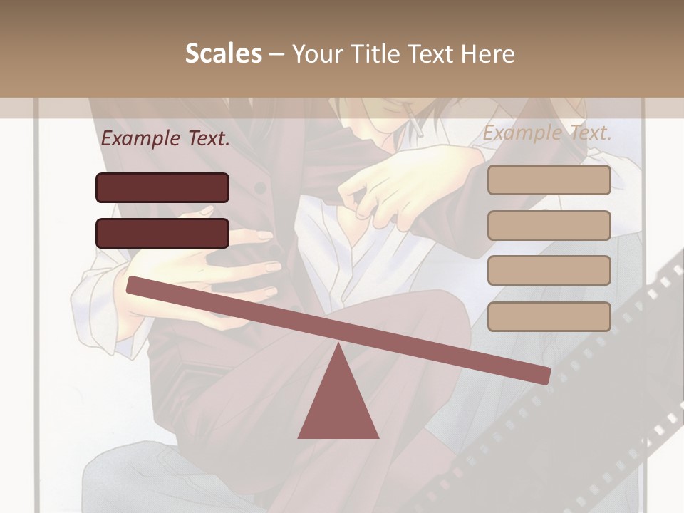 A Couple Of People Sitting On Top Of Each Other PowerPoint Template
