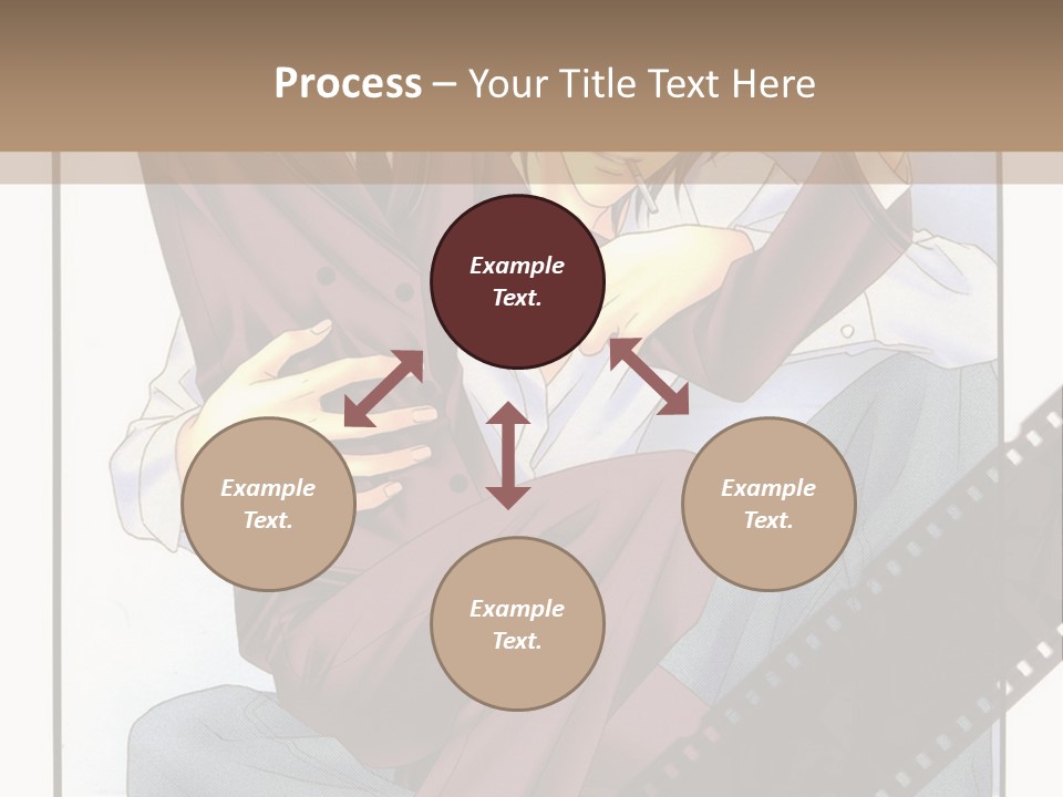 A Couple Of People Sitting On Top Of Each Other PowerPoint Template
