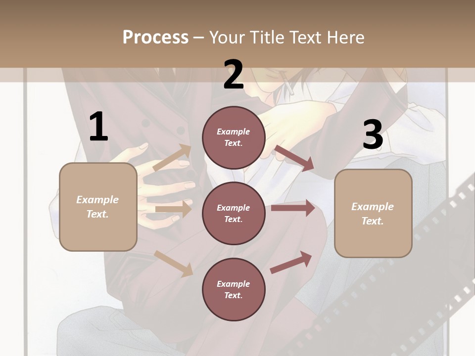 A Couple Of People Sitting On Top Of Each Other PowerPoint Template