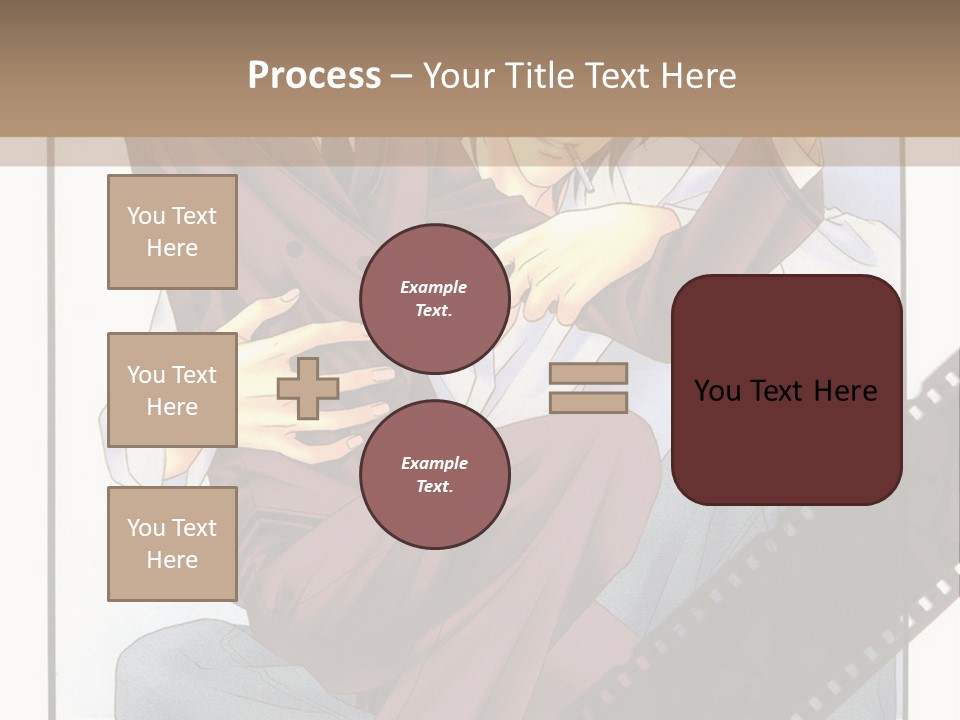 A Couple Of People Sitting On Top Of Each Other PowerPoint Template