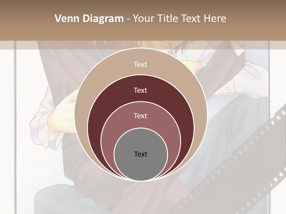A Couple Of People Sitting On Top Of Each Other PowerPoint Template