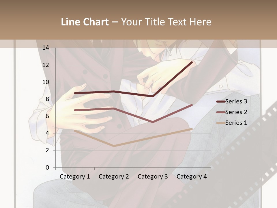 A Couple Of People Sitting On Top Of Each Other PowerPoint Template