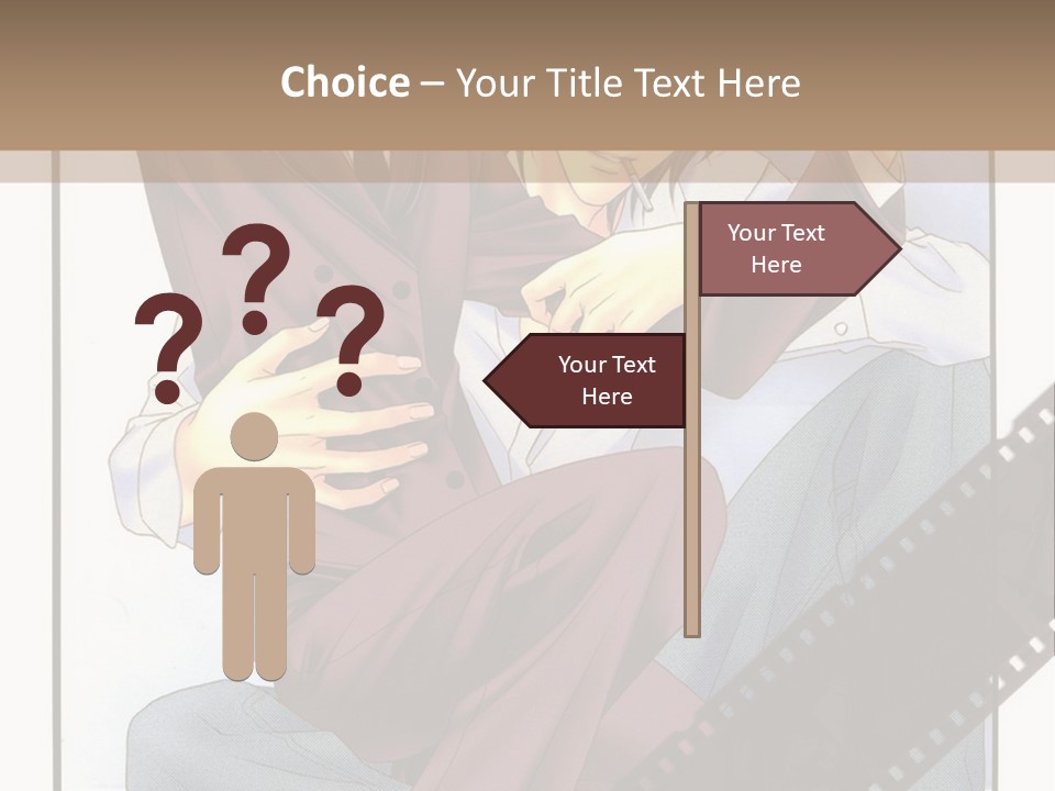 A Couple Of People Sitting On Top Of Each Other PowerPoint Template