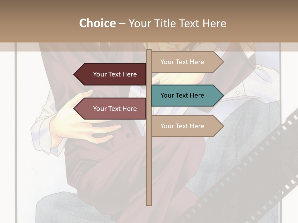 A Couple Of People Sitting On Top Of Each Other PowerPoint Template