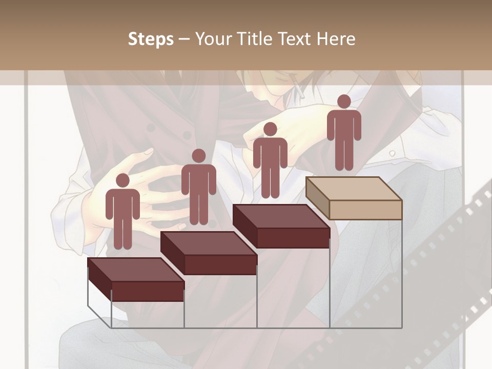 A Couple Of People Sitting On Top Of Each Other PowerPoint Template