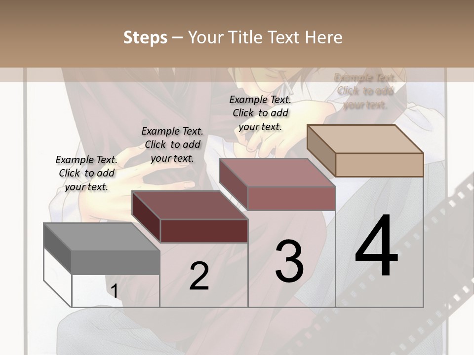 A Couple Of People Sitting On Top Of Each Other PowerPoint Template