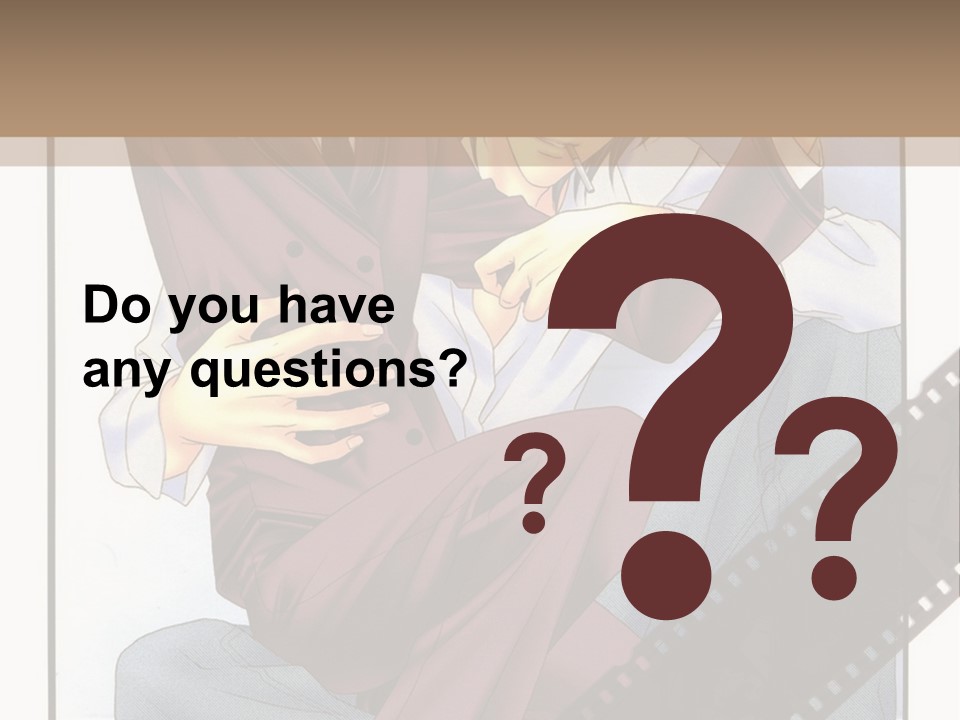 A Couple Of People Sitting On Top Of Each Other PowerPoint Template