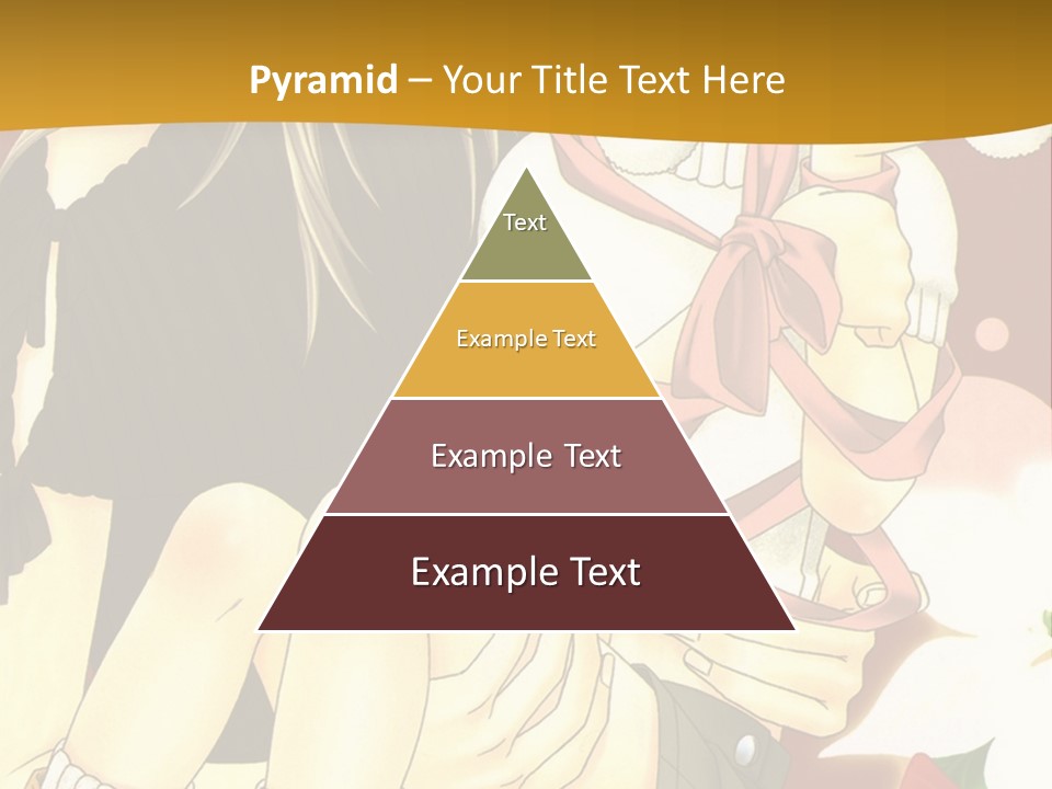 A Couple Of Anime Characters Sitting Next To Each Other PowerPoint Template