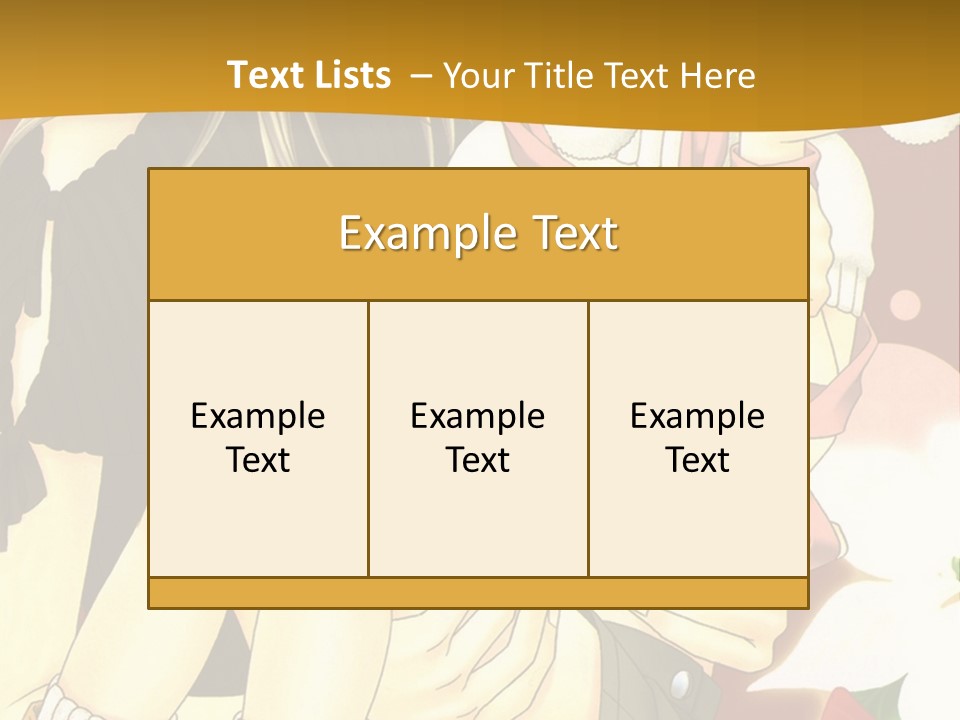 A Couple Of Anime Characters Sitting Next To Each Other PowerPoint Template