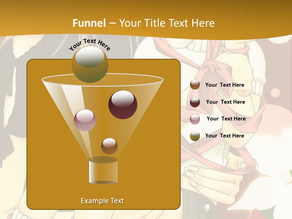 A Couple Of Anime Characters Sitting Next To Each Other PowerPoint Template