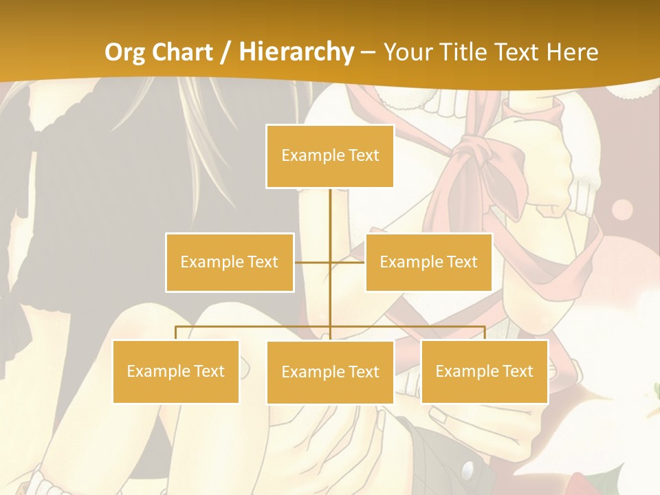 A Couple Of Anime Characters Sitting Next To Each Other PowerPoint Template