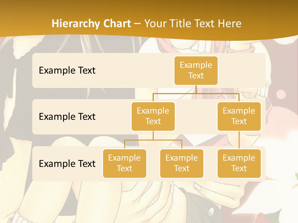 A Couple Of Anime Characters Sitting Next To Each Other PowerPoint Template