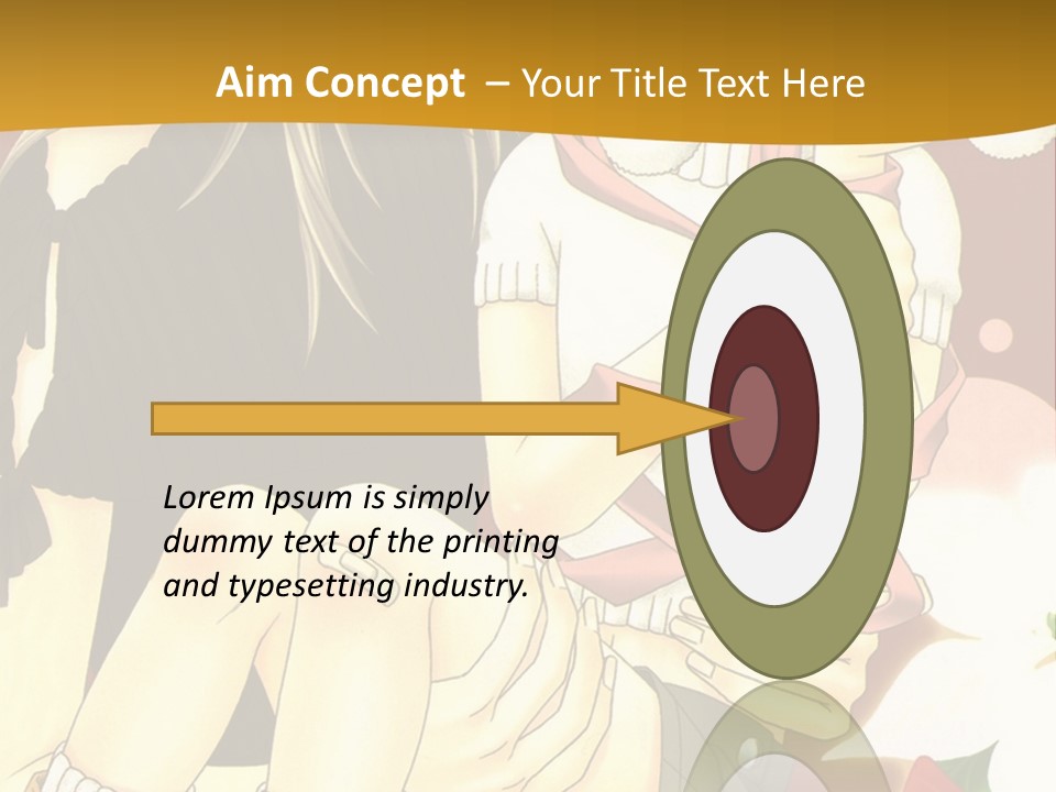 A Couple Of Anime Characters Sitting Next To Each Other PowerPoint Template